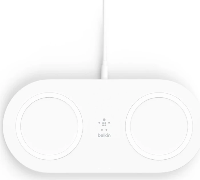 Belkin BoostCharge 15W Dual Wireless Charging Pads weiß