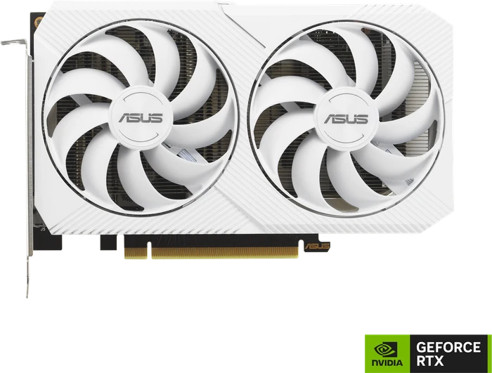 ASUS Dual GeForce RTX 3060 White OC, DUAL-RTX3060-O8G-WHITE, 8GB GDDR6, HDMI, 3x DP