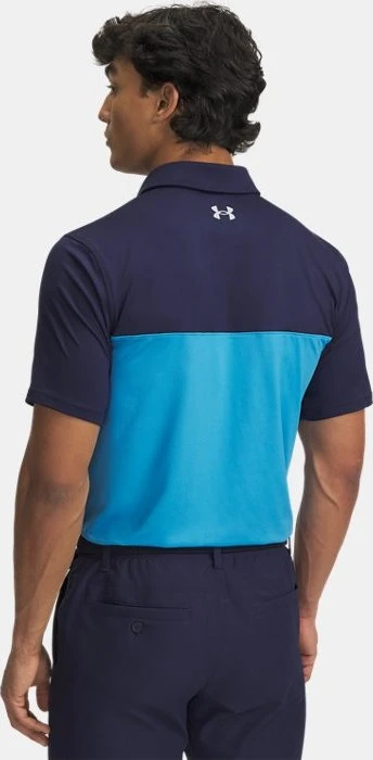 Under Armour Tee To Green Color Block Poloshirt kurzarm midnight navy/ether blue/white (Herren)
