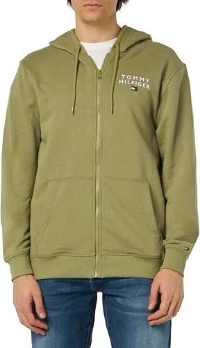 Tommy Hilfiger Original Lounge mit Logo Hoodie faded olive (Herren)