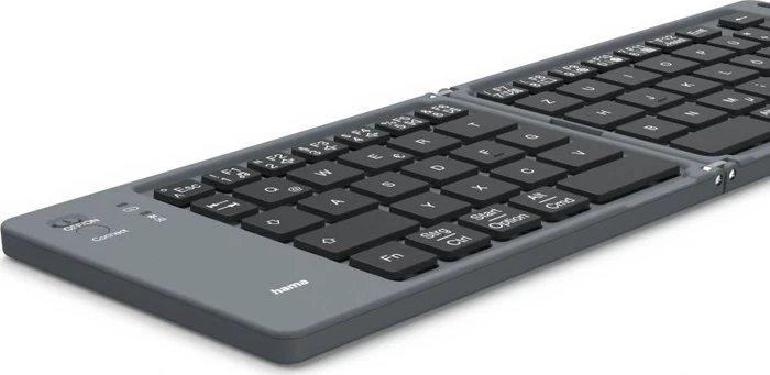 Hama Travel 450 Mini-Tastatur, schwarz, faltbar, Bluetooth, DE