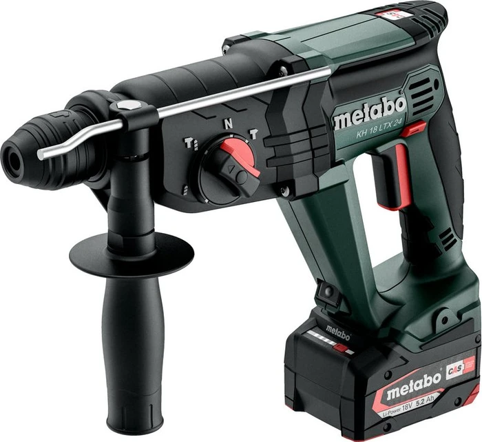 Metabo KH 18 LTX 24 Akku-Bohr-/Meißelhammer inkl. Koffer + 2 Akkus 5.2Ah