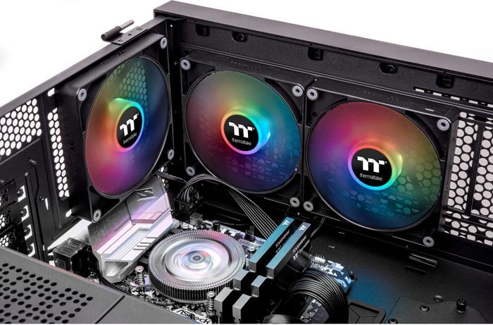 Thermaltake CT120 ARGB Sync Black, schwarz, 120mm, 2er-Pack