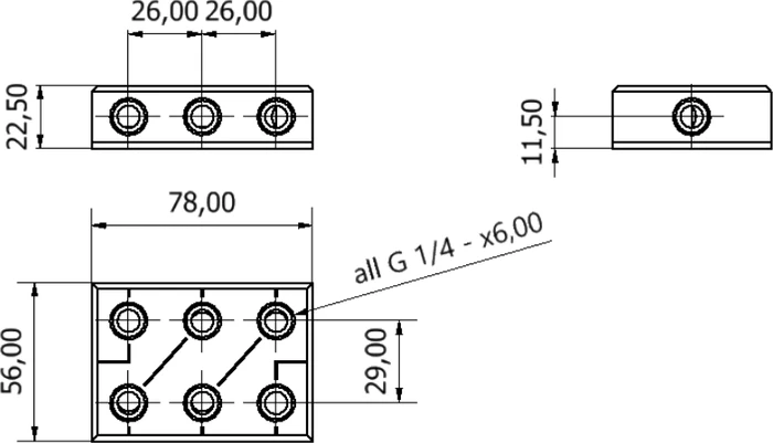 Alphacool ES Distro Plate C3, Verteilerplatte