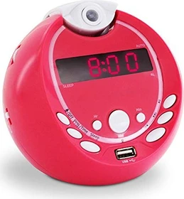Metronic UKW-Radiowecker rot