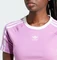 adidas 3-Streifen Baby T-Shirt kurzarm preloved purple (Damen) Vorschaubild