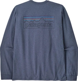 Patagonia P-6 Logo Responsibili-Tee Shirt langarm p-6 outline: current blue (Herren)