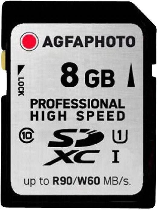 Lupus Imaging AgfaPhoto Prof. High Speed Silver R90/W30 8GB, UHS-I, Class 10