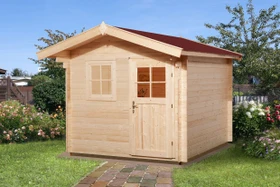Weka Premium 28FT 250x250cm Gerätehaus natur