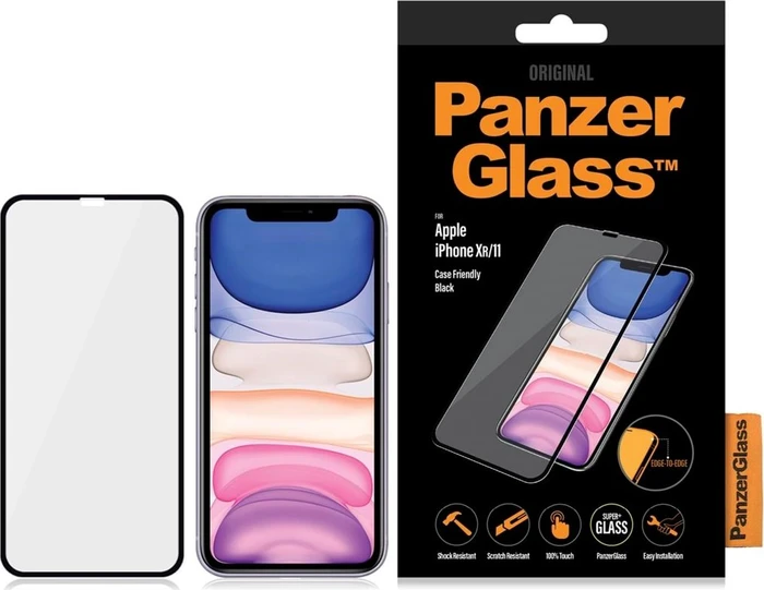 PanzerGlass Edge-to-Edge Case Friendly für Apple iPhone 11 schwarz