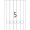 Herma Ordneretiketten, 34x297mm, weiß, matt, 25 Blatt (125 Etiketten) Vorschaubild