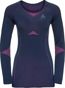 Odlo Fundamentals Performance Warm Set diving navy/beetroot purple (Damen)