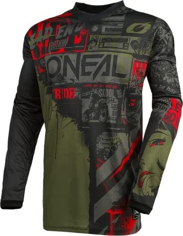 O'Neal Element Ride Trikot langarm schwarz/grün (Herren)