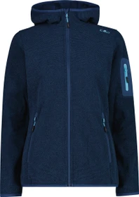 CMP Knit Tech Fleece Hoody Jacke blue ink/lighter (Damen)