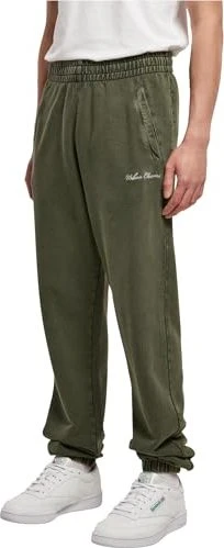 Urban Classics Small Embroidery Trainingshose lang bottle green (Herren)