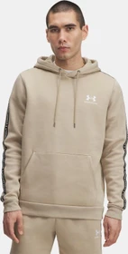 Under Armour Icon Fleece mit Streifen Hoodie city khaki/white (Herren)