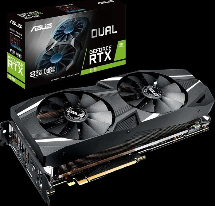 ASUS Dual GeForce RTX 2070, DUAL-RTX2070-8G, 8GB GDDR6, HDMI, USB-C, 3x DP