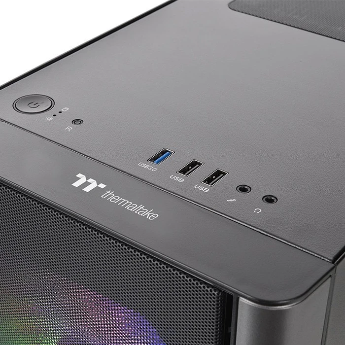 Thermaltake V150 TG ARGB Breeze, schwarz, Glasfenster