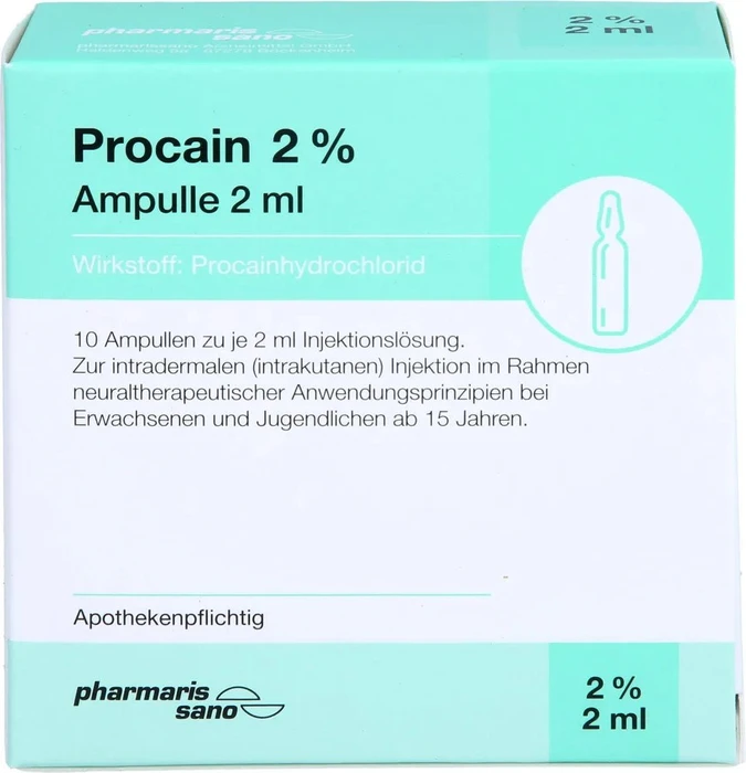 medphano Procain pharmarissano 2% Injektionslösung Ampullen, 20ml