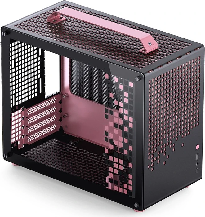 Jonsbo Z20 Pink Black, schwarz/rosa, Glasfenster