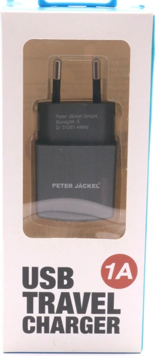 Peter Jäckel Premium USB Travel Charger Style 1A anthrazit
