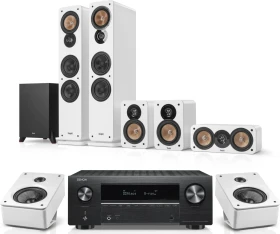 Teufel Ultima 40 Surround 5.1-Set (Mk4) weiß + Denon X3800H für Dolby Atmos