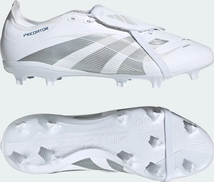 adidas Predator League Fold-Over Tongue MG cloud white/silver metallic/bright royal