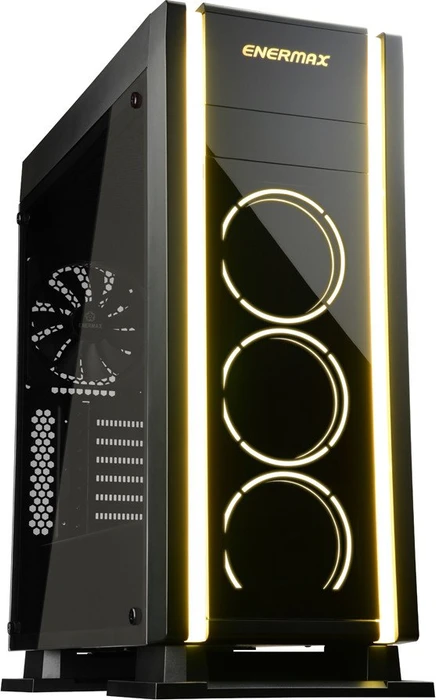 Enermax Saberay schwarz, Glasfenster