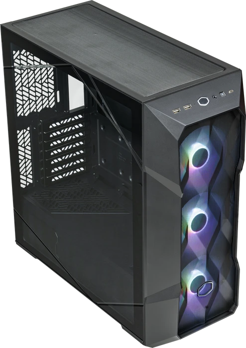 Cooler Master MasterBox TD500 Mesh V2, schwarz, Glasfenster