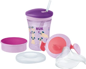 NUK Trinklern-Set, hunde lila