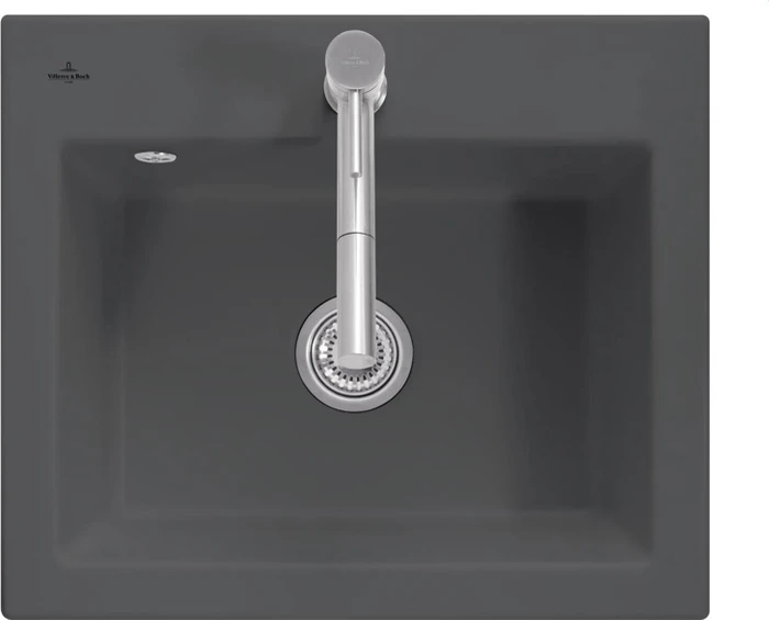 Villeroy & Boch Subway 60 S Einbau Becken mittig graphite
