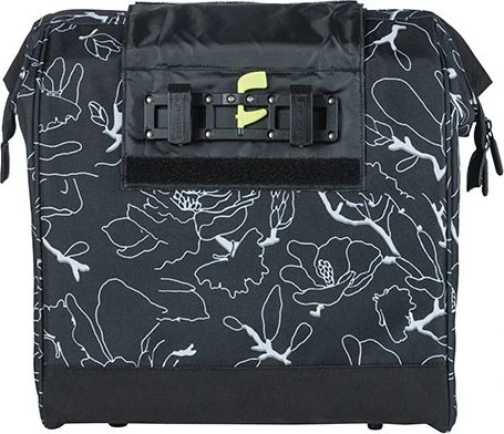 Basil Grand Shopper Flower Gepäcktasche schwarz