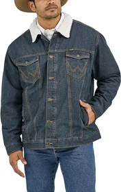 Wrangler Western Style Lined Sherpa Jeansjacke denim (Herren)