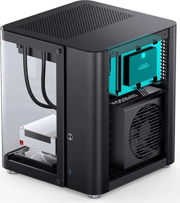 Jonsbo TK-1 2.0 Black, Glasfenster