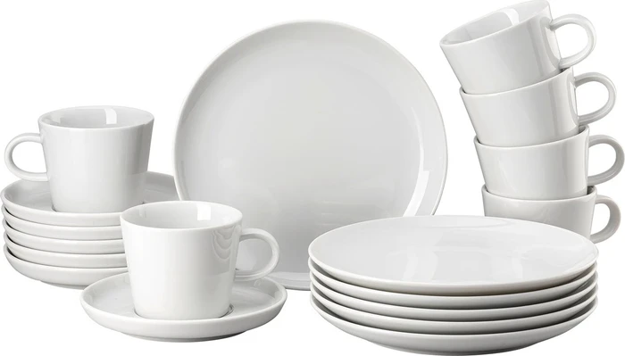 Thomas Cucina Bianca Weiß Kaffeeservice, 18-tlg.