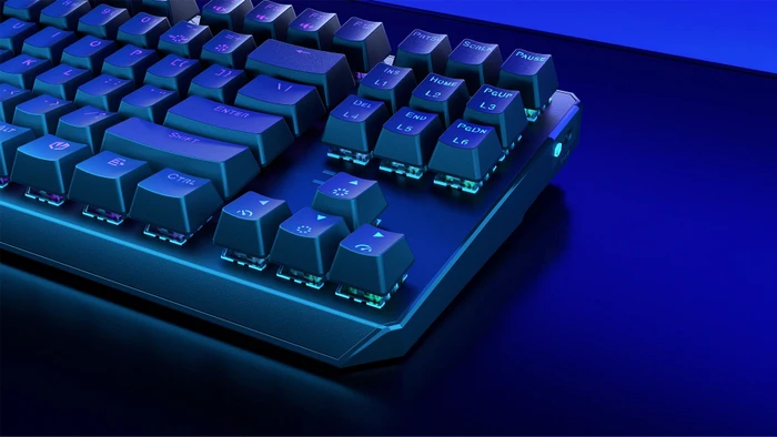 Endorfy Thock TKL Wireless, PBT, LEDs RGB, hot-swap, Black, Kailh Box BLACK, USB/Bluetooth, US