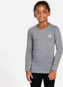 Odlo Active Warm Eco Funktionsshirt langarm grey melange (Junior)