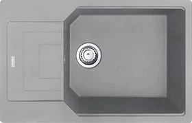 Franke Urban UBG 611-78 XL Einbau Becken reversibel mit Ablauffernbedienung steingrau