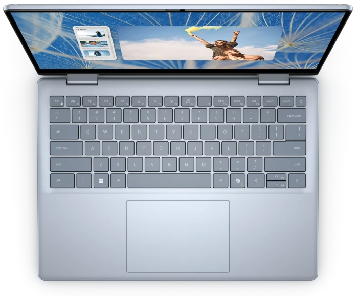 Dell Inspiron 14 2-in-1 7440, Ice Blue, Core 7 150U, 16GB RAM, 512GB SSD, DE