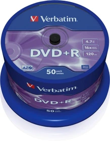 Verbatim DVD+R 4.7GB, 16x, 50er Spindel