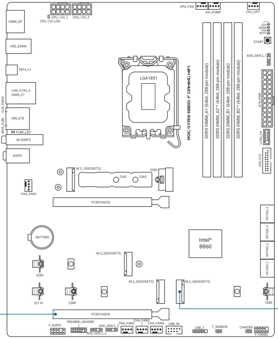 ASUS ROG Strix B860-F Gaming WIFI (Intel 1851)