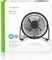 Nedis FNDK1BK10 USB Mini Tischventilator aus Metall 10cm schwarz Vorschaubild