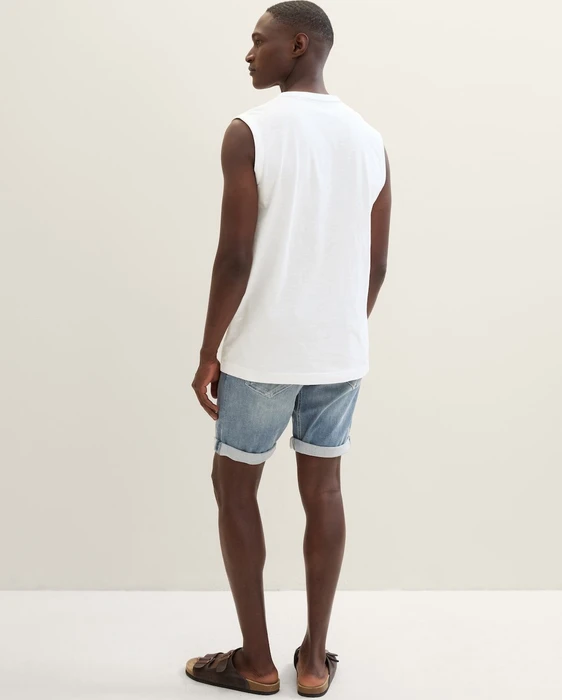 Tom Tailor Superflex Josh Jeansshorts Jeans used light stone blue denim (Herren)
