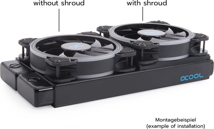 Alphacool Alphacool Shroud, Entkopplung 120mm, inkl. Schrauben