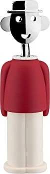 Alessi Alessandro M. Korkenzieher rot/weiß