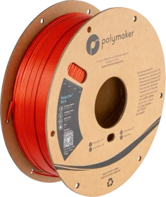 Polymaker PolyLite Silk PLA, rot, Spule, 1.75mm, 1.00kg