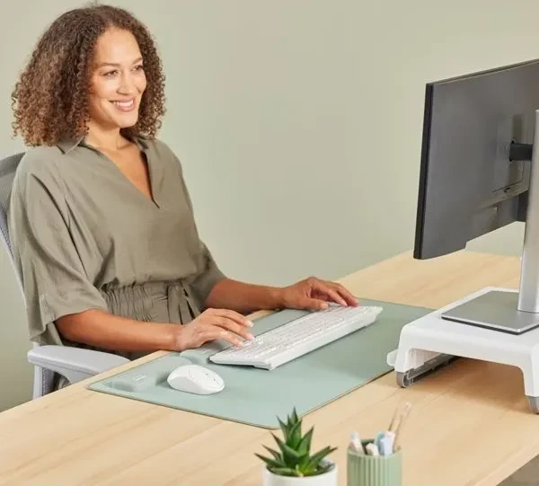 Fellowes Breyta Palm Wrist Rest, Handballenauflage (Maus), grün