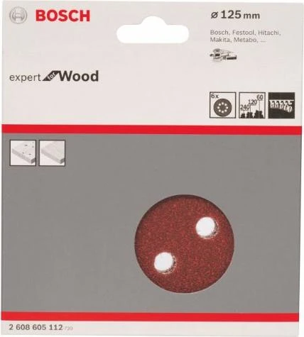 Bosch Professional C430 Expert for Wood and Paint Schleifblatt-Set, 6-tlg.