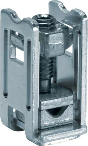 Hager Sammelschienenklemme 10mm²-50mm², für Sammelschienen 12x5mm, für Alu-Cu-Leiter