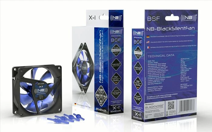 Noiseblocker NB-BlackSilentFan X1 Rev. 3.0, 80mm